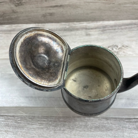 Antique 1 Cup Tea Pot w/ Hinged Lid by Benedict Indestructo E.P.N.S.B.M.M. #1354 - Picture 4 of 8